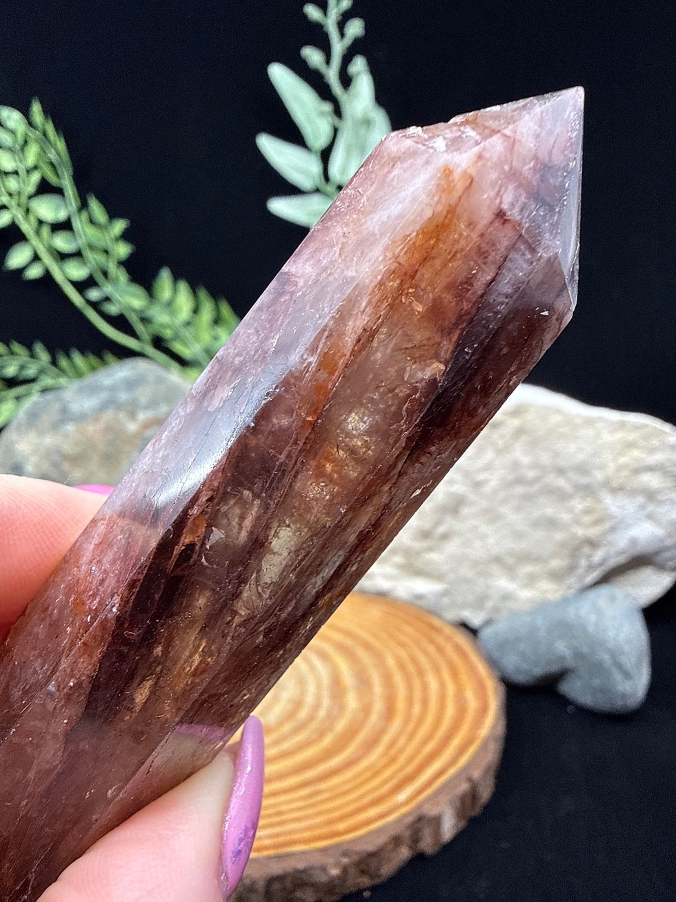 Thumbnail: Fire Quartz Tower Point - 5