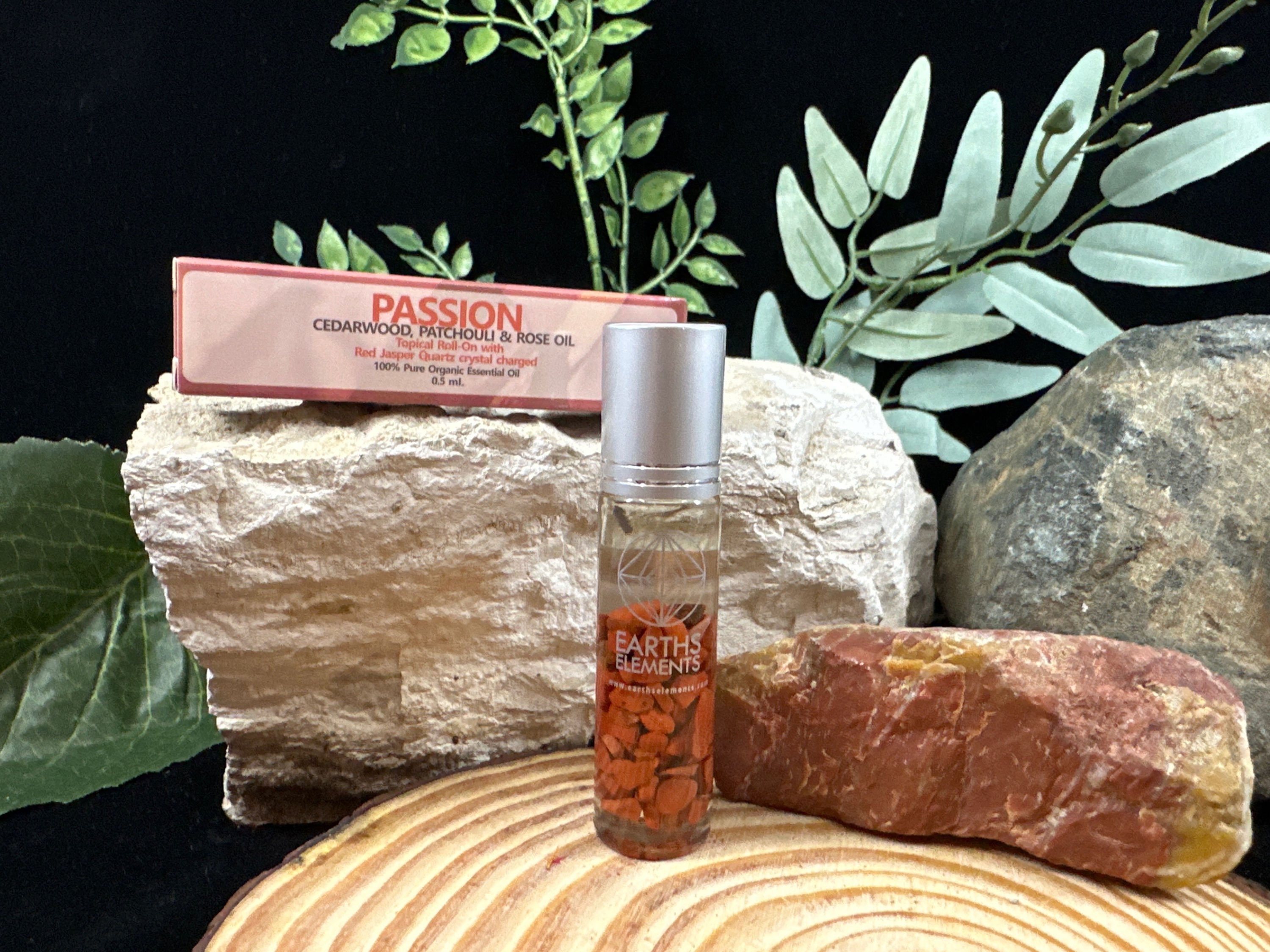 Passion Organic Essential Oil Organic Crystal Infused Roll On