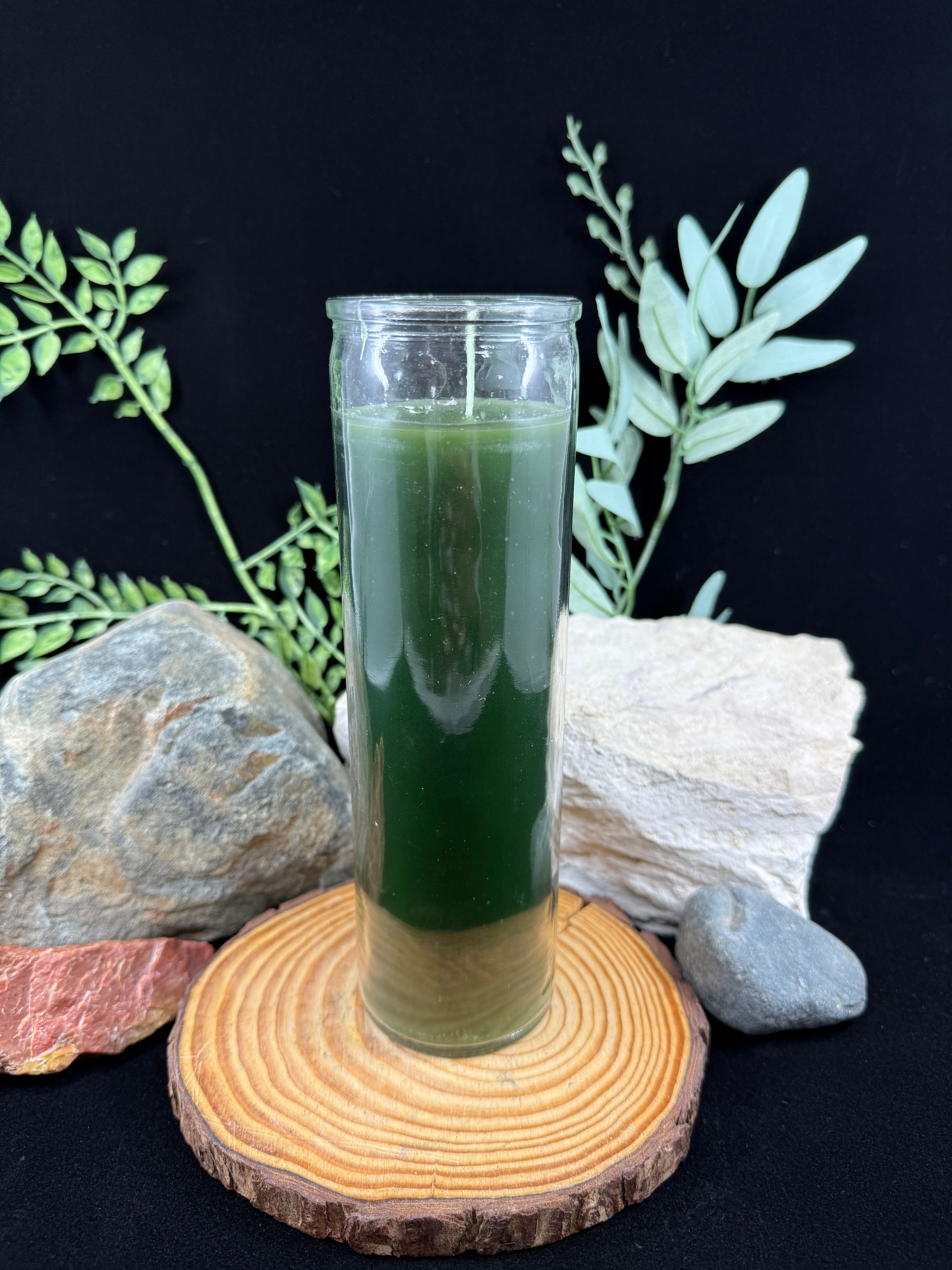 7 Day Prayer Candle - Green: Money, Beauty & Prosperity