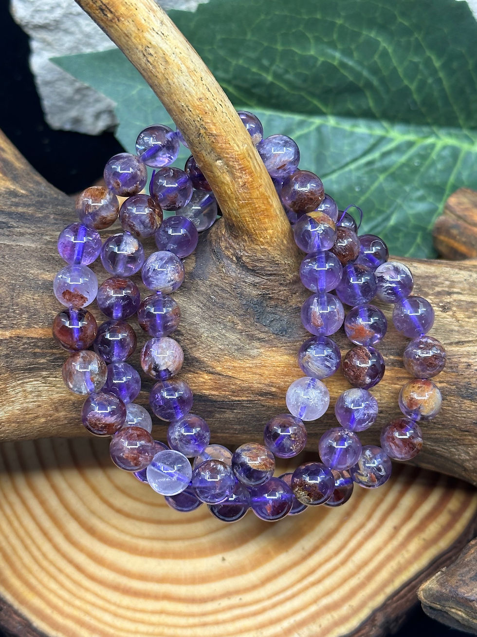 Super Seven (Melody Stone) Beaded Bracelet - 8mm