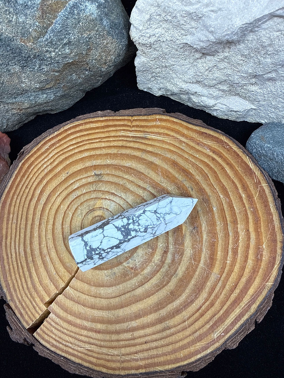 Thumbnail: Howlite Tower Point - Small/1
