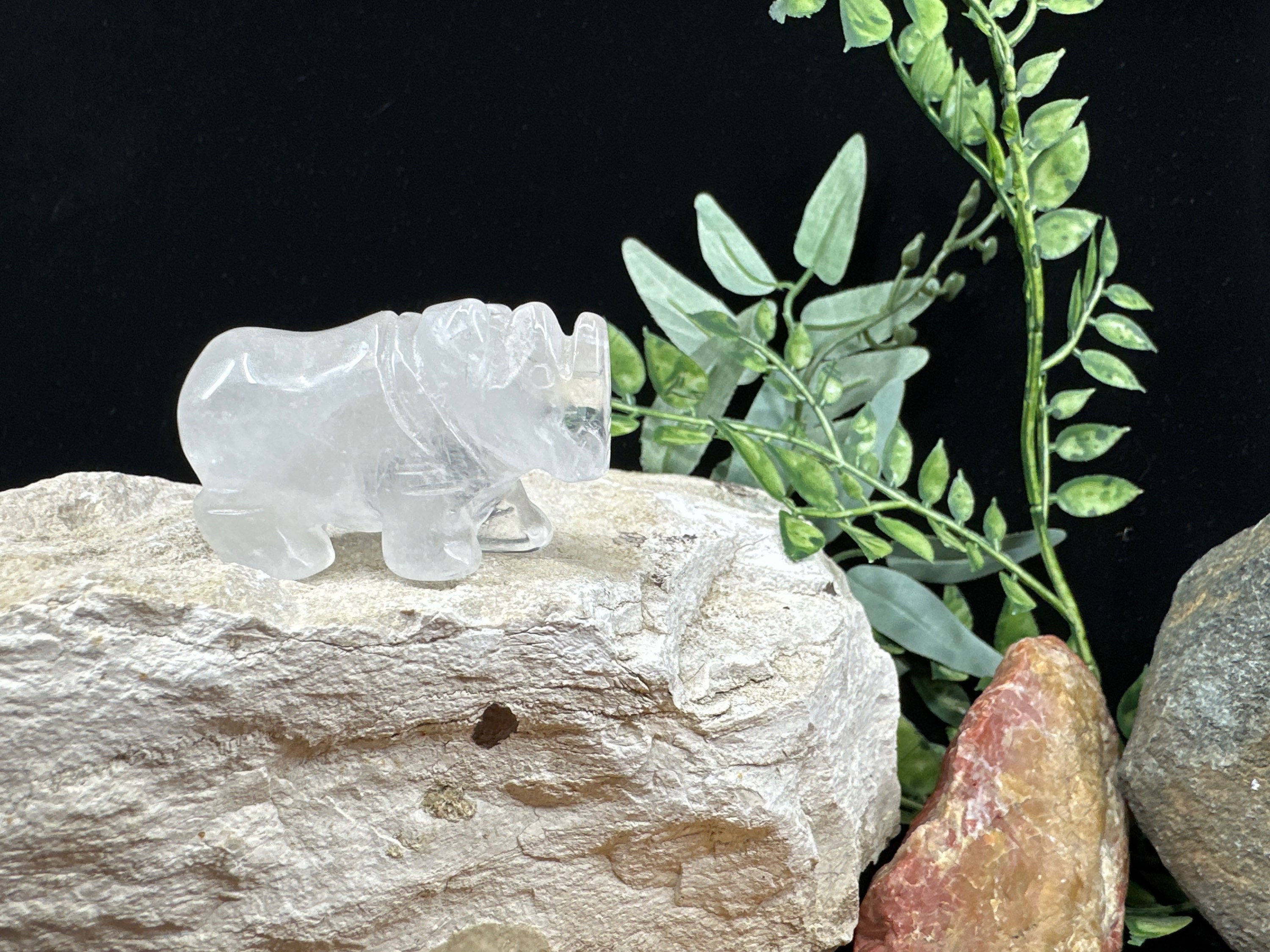 Clear Quartz Rhinoceros