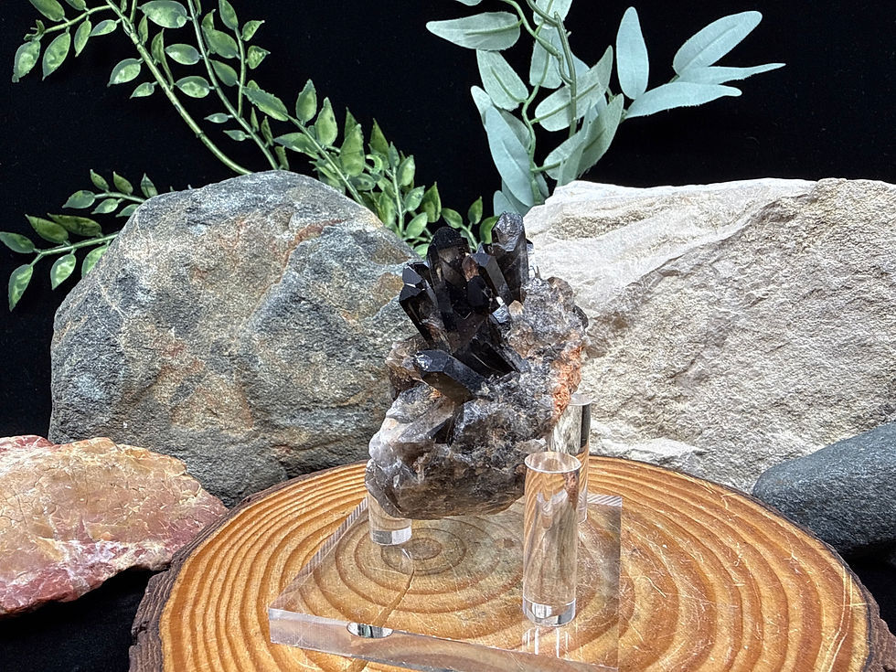 Thumbnail: Smoky Quartz Cluster Specimen - 8