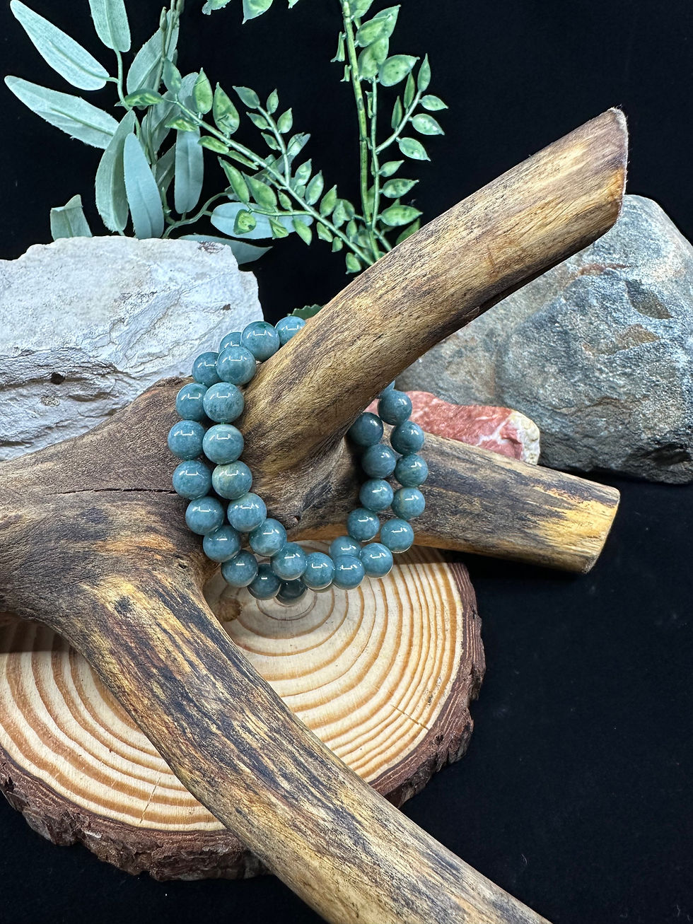 Aventurine Beaded Bracelet - 10mm