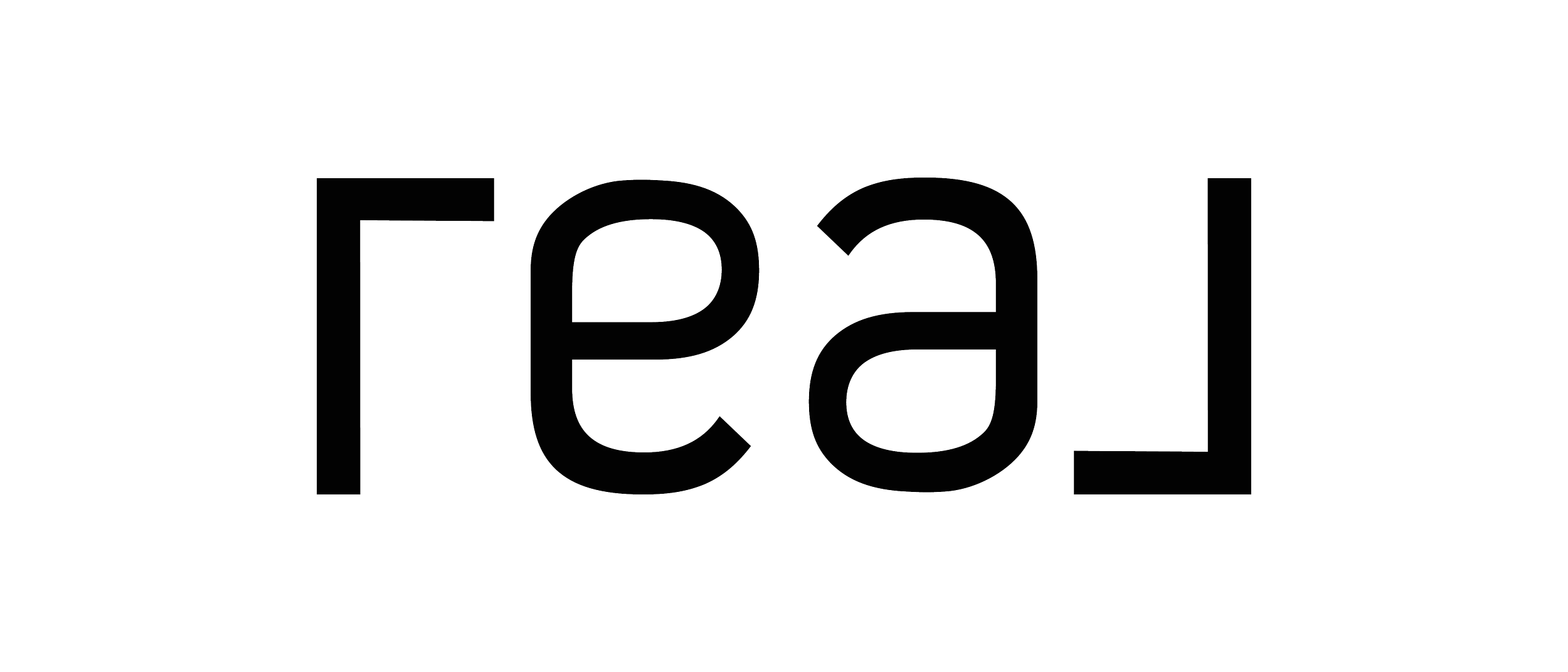 Real Logo Solid White with Black Wordmark.gif