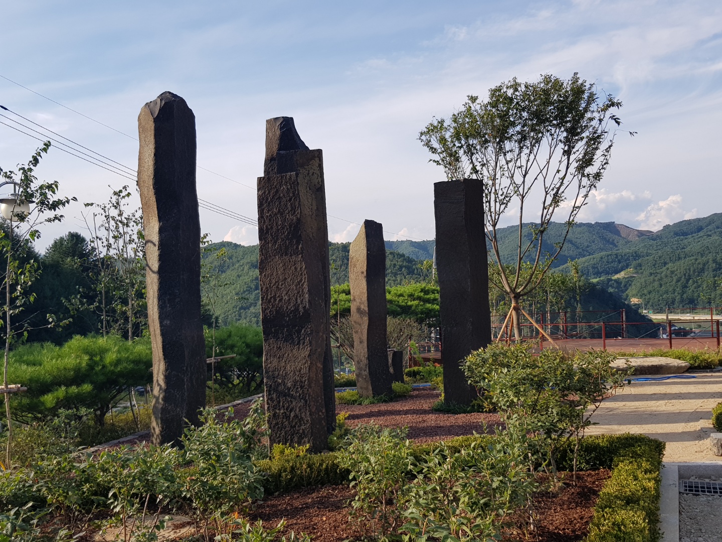 주상절리 원석 기둥
