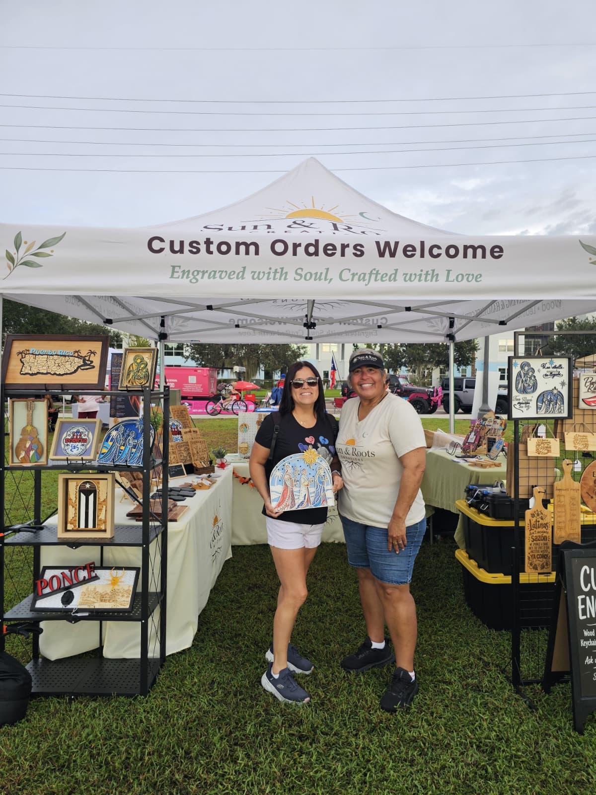 Sun & Roots Creations at a local market