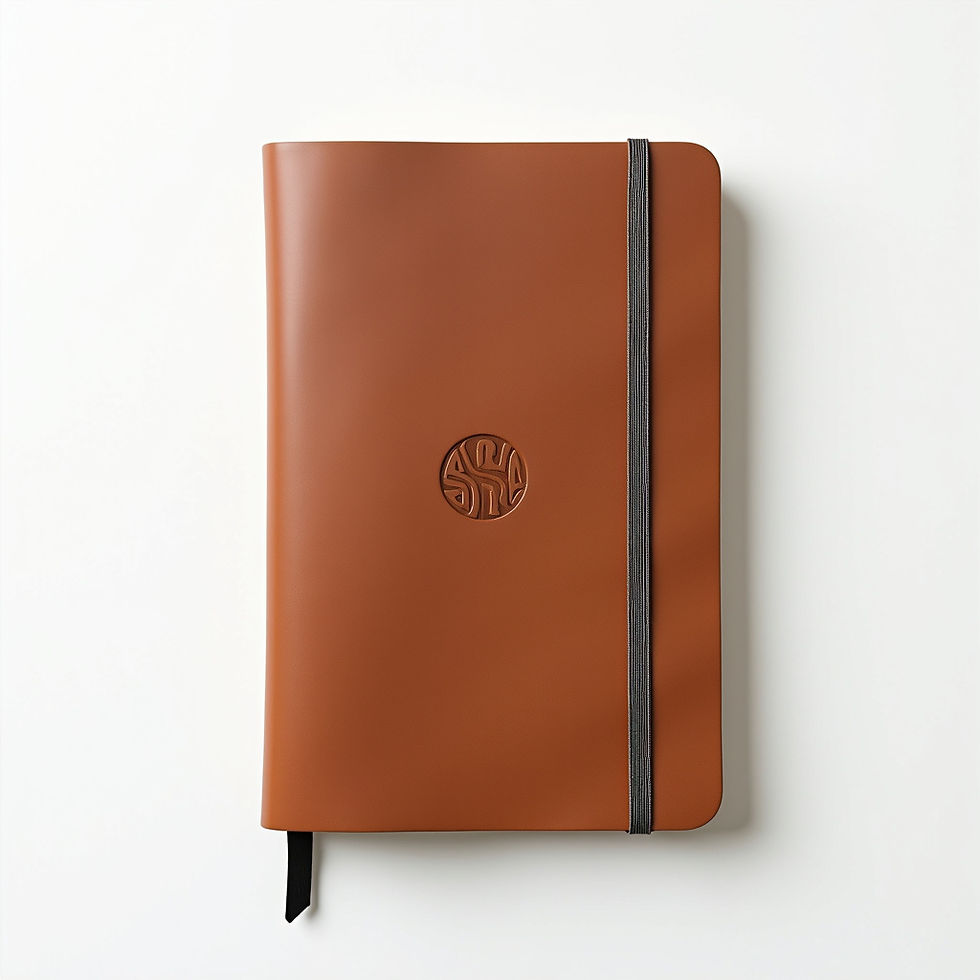 Monogrammed Leather Journal