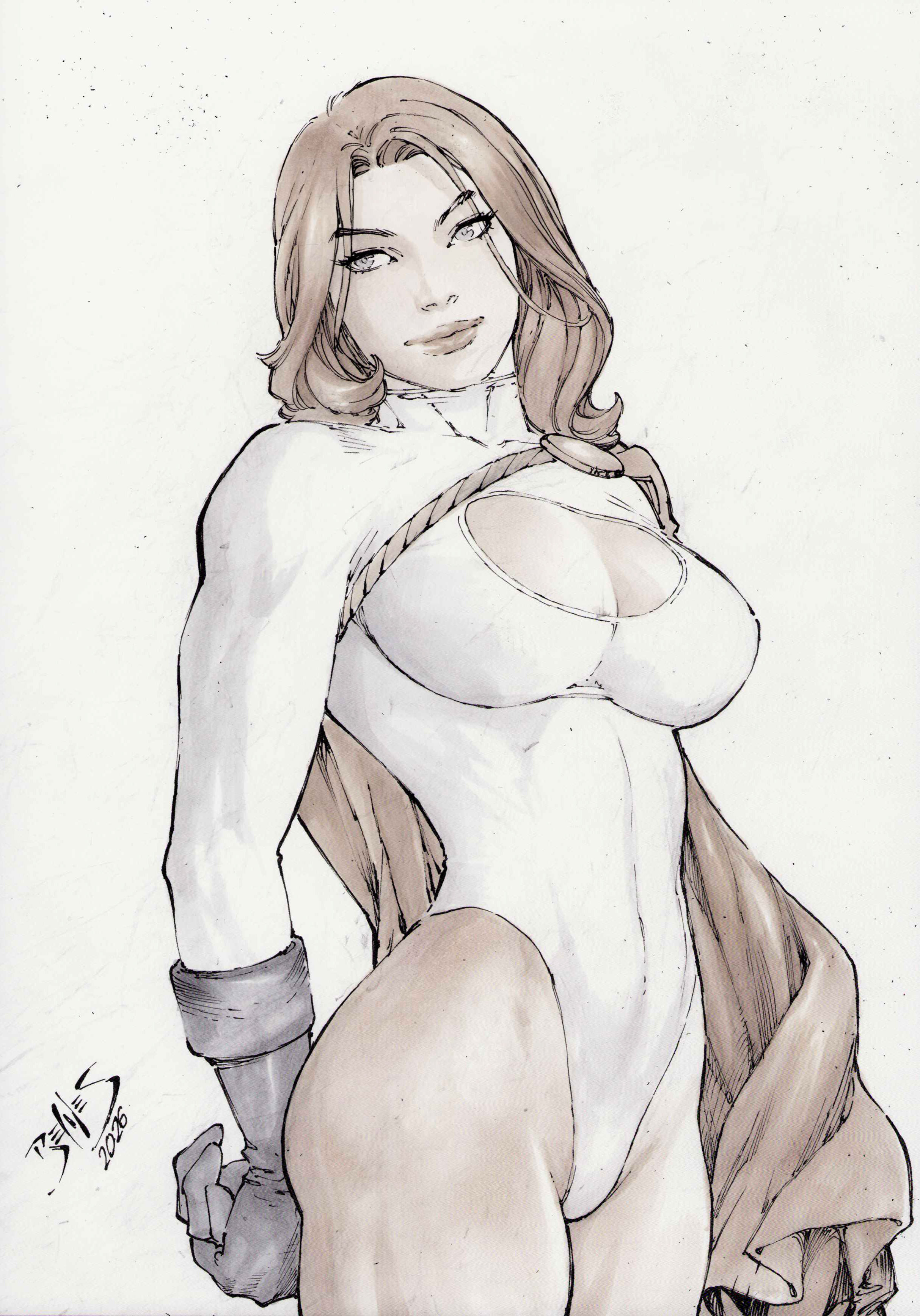 Power Girl - 09"x12" Color