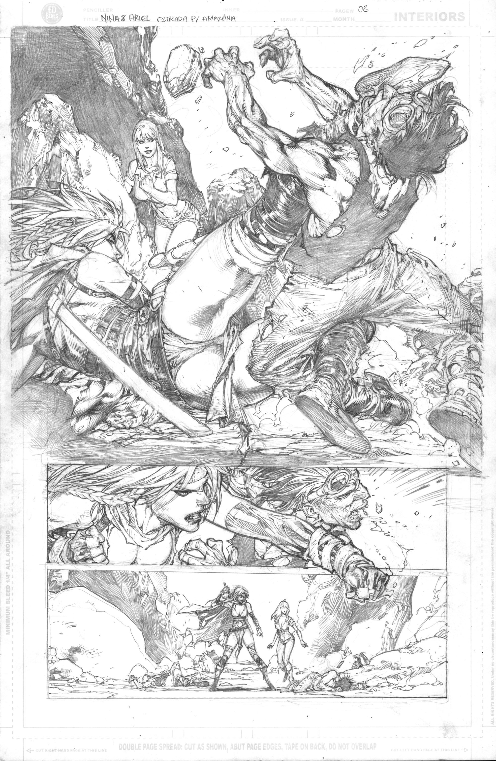 Nina e Ariel - Estrada para Amazonia, Page 03 - 11"x17" Pencil