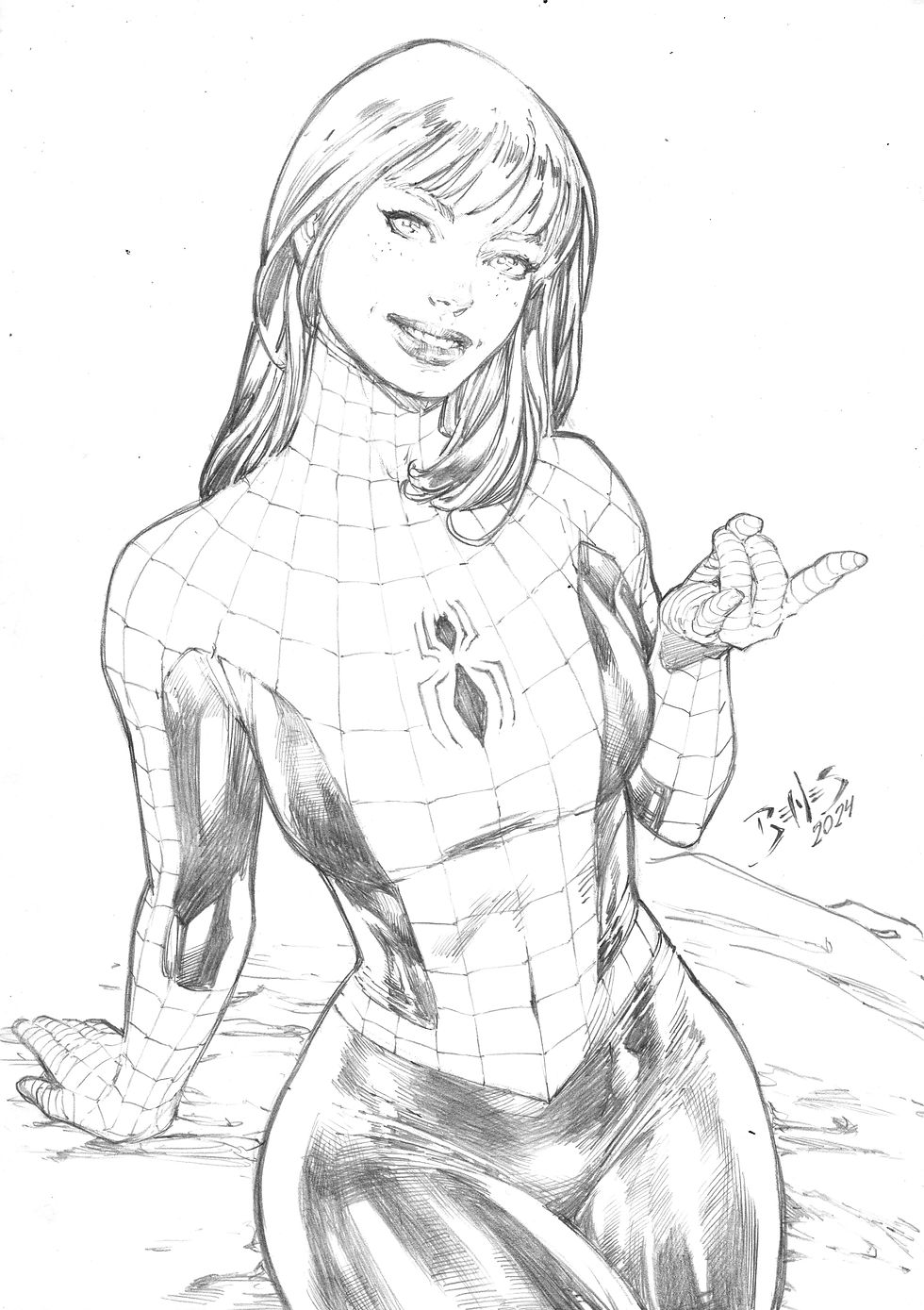 Mary Jane 9 x12 Pencil EdBenesOrigianlArt mary-jane-9-x12-pencil-edbenesorigianlart