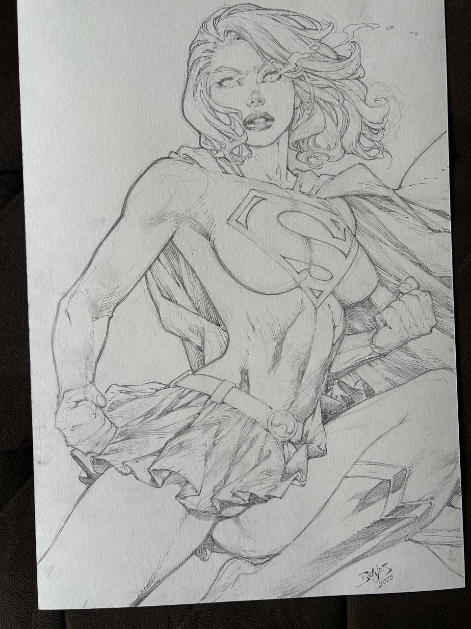 Super Girl - 11"x17" Pencil