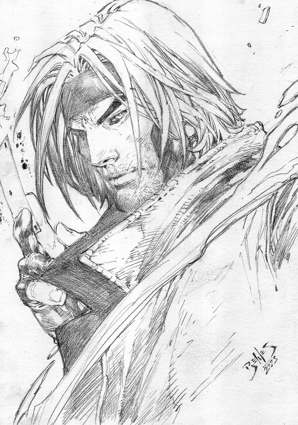 Gambit 9 x12 Pencil EdBenesOrigianlArt gambit-9-x12-pencil-edbenesorigianlart