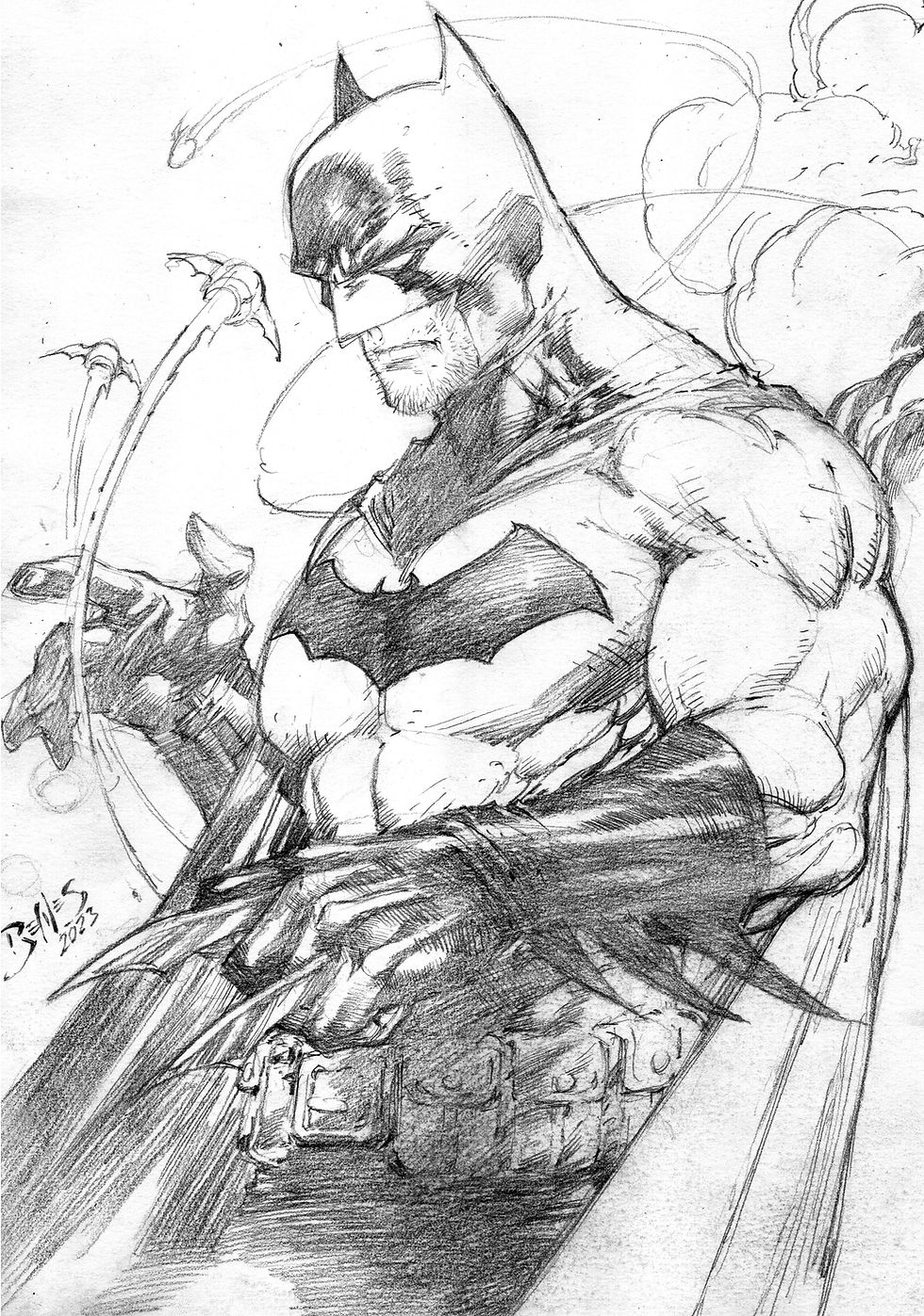 Batman 9 x12 Pencil EdBenesOrigianlArt batman-9-x12-pencil-edbenesorigianlart