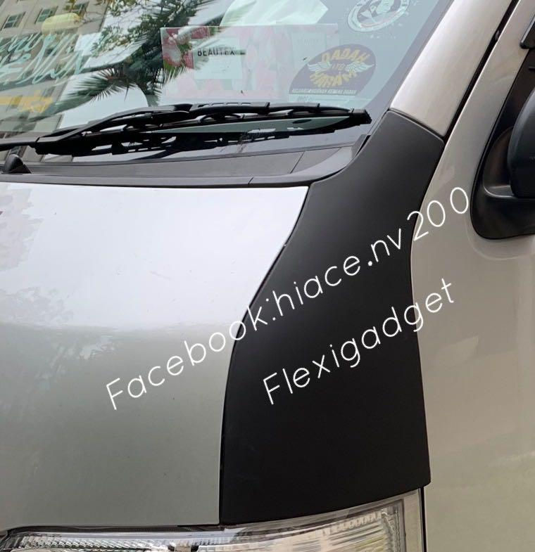 Thumbnail: Hiace Matt Black Front Pillar Cover Trim
