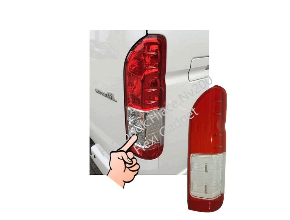 Hiace Super GL Replacement Taillight Clear Lens Cover