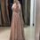 Miniature : Peach Satin Gown with Side Lace