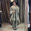 Miniature : Sage Green Jacquard High and Low Top and Pants