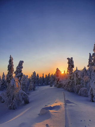 Sunset in Levi