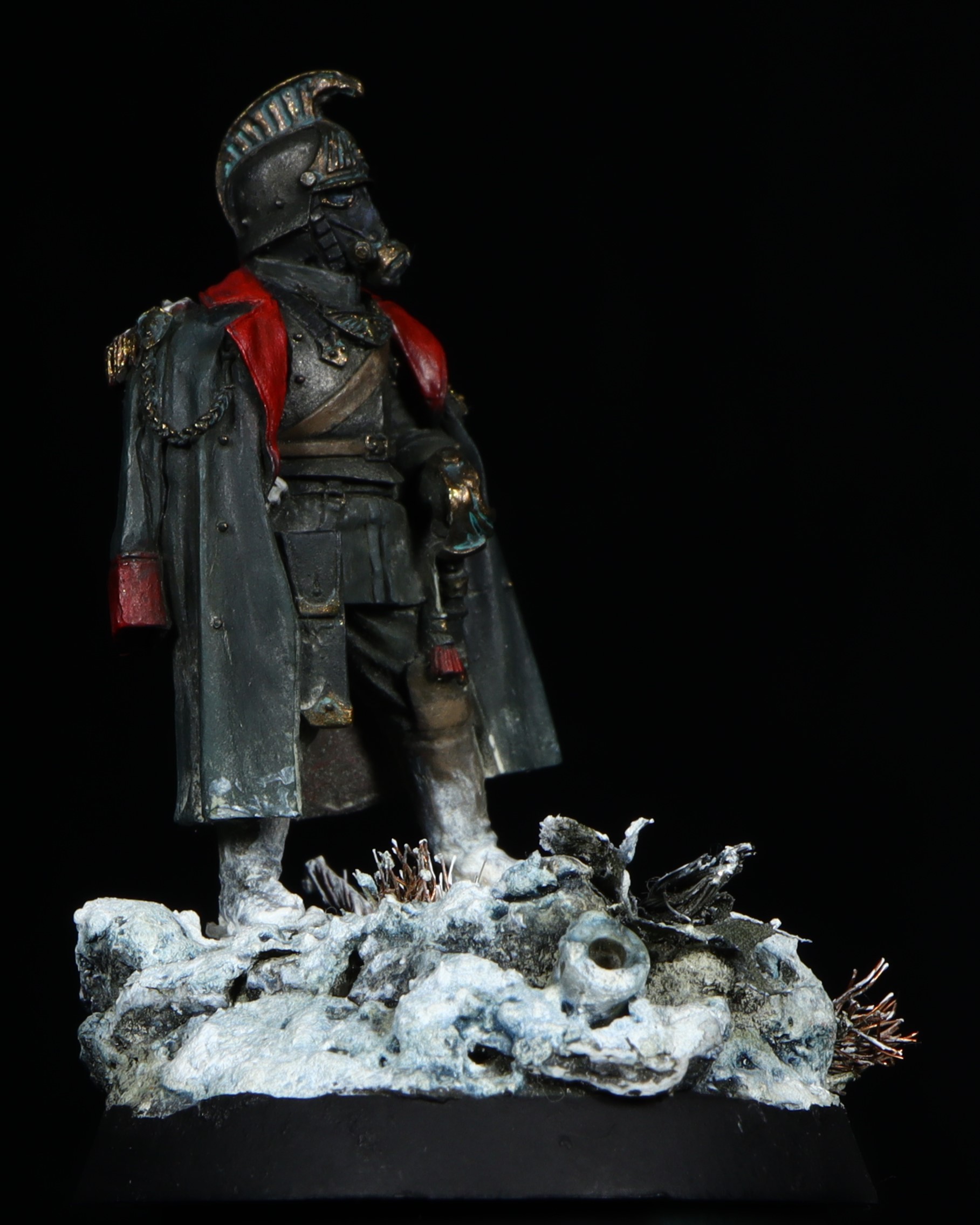 A grimdark rendition of a Krieg Marshall