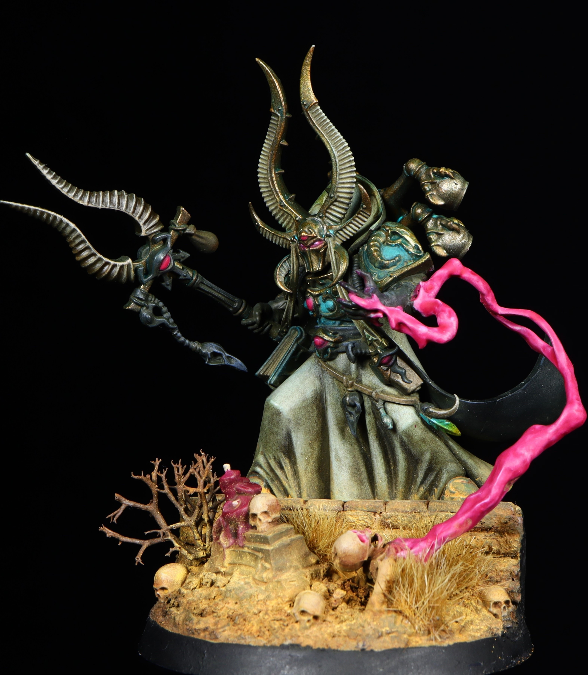 A grimdark rendition of Ahzek Ahriman