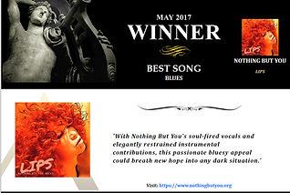 'LIPS' BEST BLUES SONG May 2017, The Akademia Awards