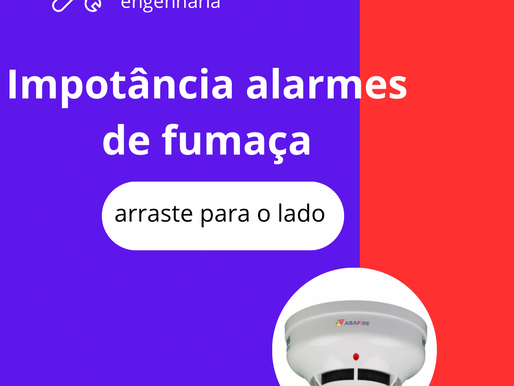 Importância alarmes de fumaça