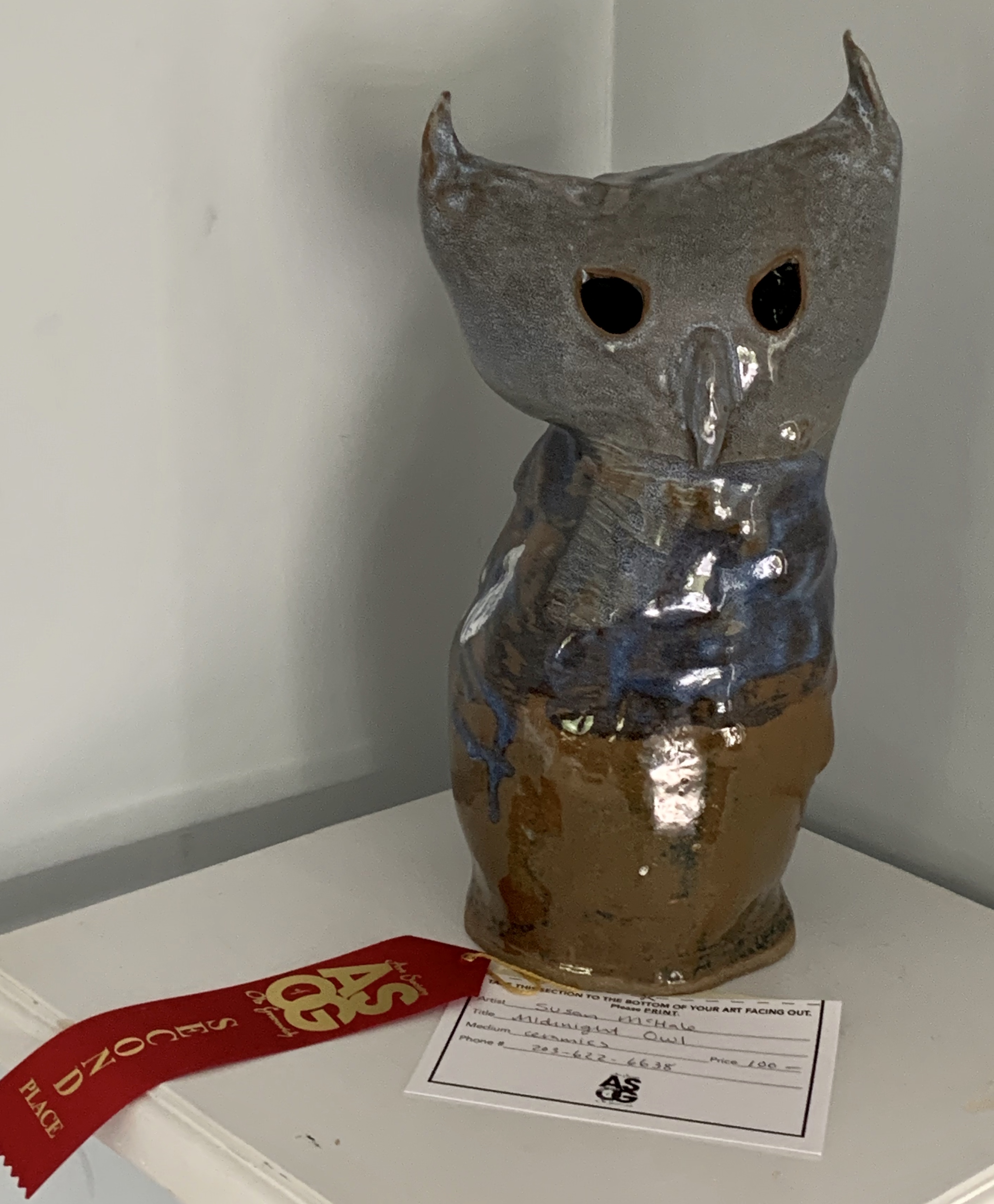 Susan McHale 2nd place Sculpture Midnigh