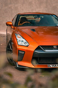 orange sports car