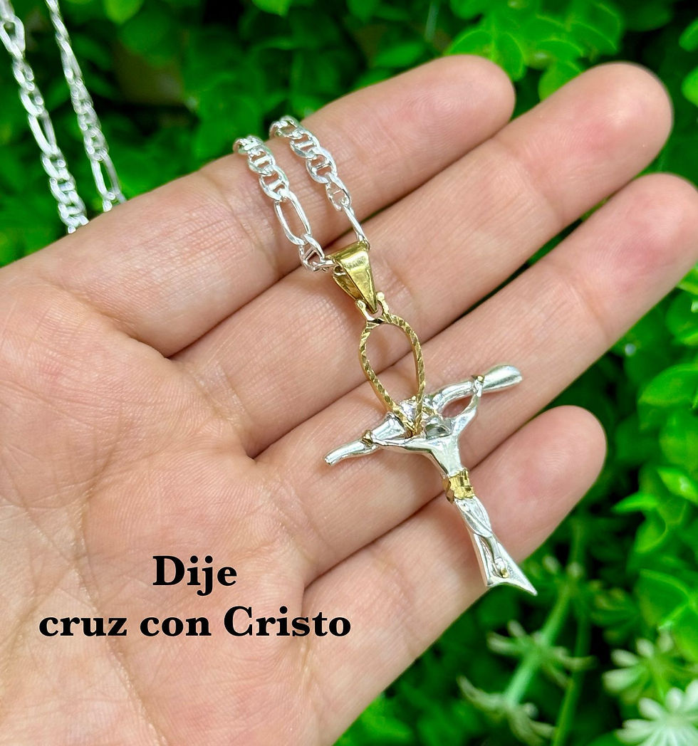 Dije cruz con Cristo