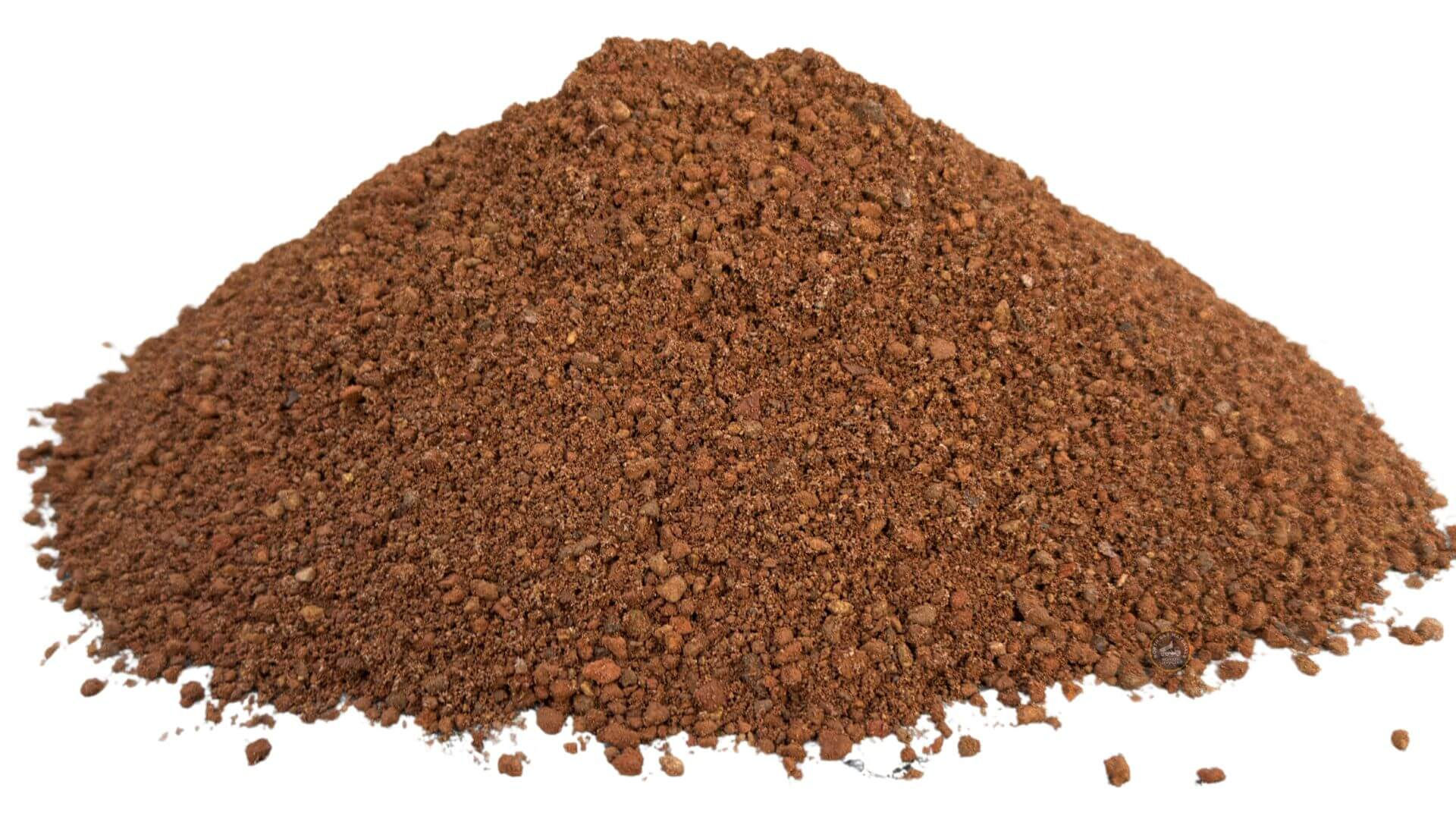 Red hills path-fines delivered pile