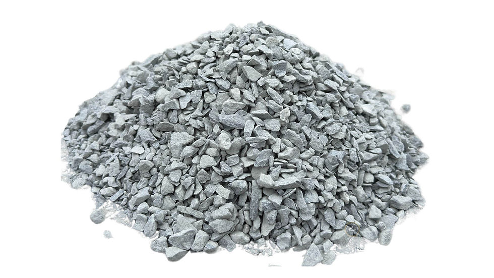 Close-up of Gray Hills 1/2 inch minus crushed pathway fines with light gray granite texture, ideal for compacted walkways in