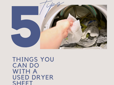 5 Creative Uses for Dryer Sheets Before Tossing Them! 