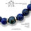 Thumbnail: Lapis and Natural Black Pearl Bracelet