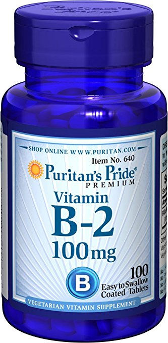 Vitamin B-2 (Riboflavin) 100 mg