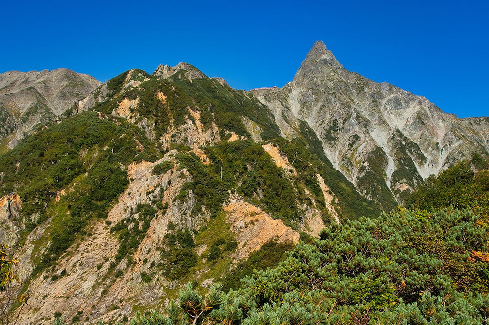北鎌沢出合から転進・槍ヶ岳