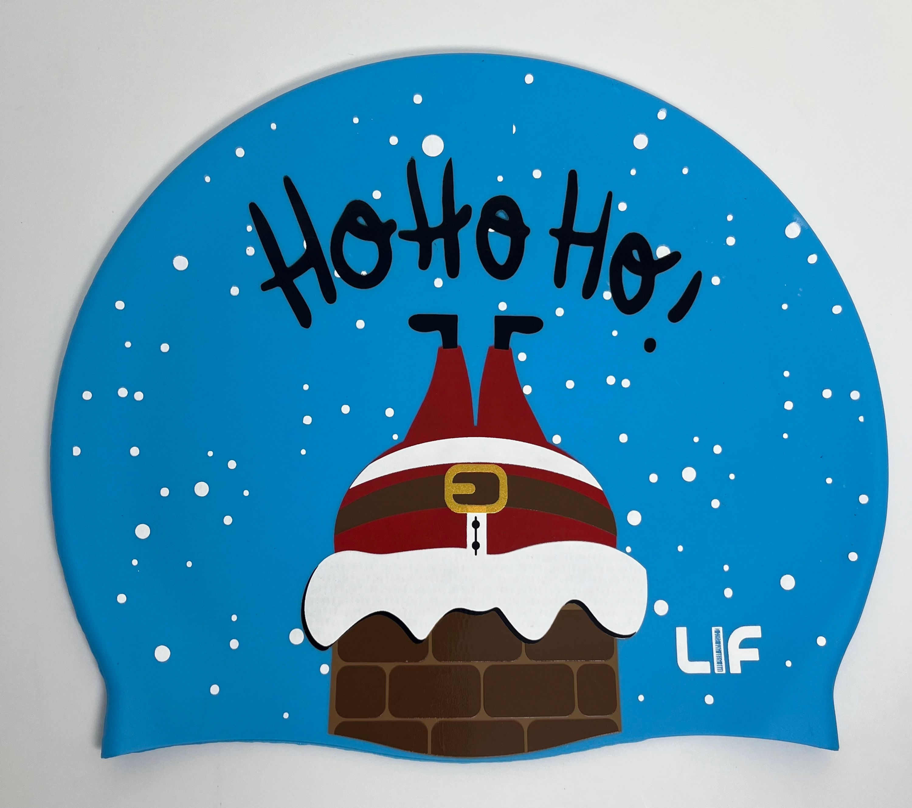 Christmas swimming cap - Santa Chimney