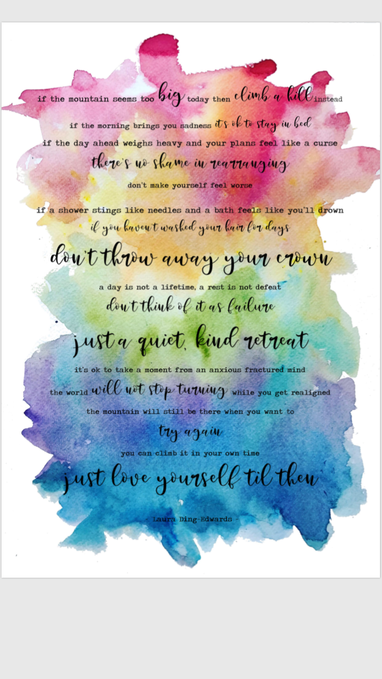 The Mountain Poem By Laura Ding Edwards Rainbow Print Rainbirdroots The Mountain Poem By Laura Ding Edwards Rainbow Print Rainbirdroots