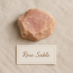 High-quality Natural Rose Sable raw stone perfect for compassion and heart chakra work