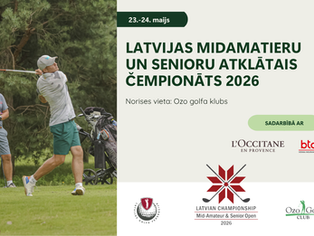 Latvijas Midamatieru un Senioru atklātais čempionāts jau drīzumā