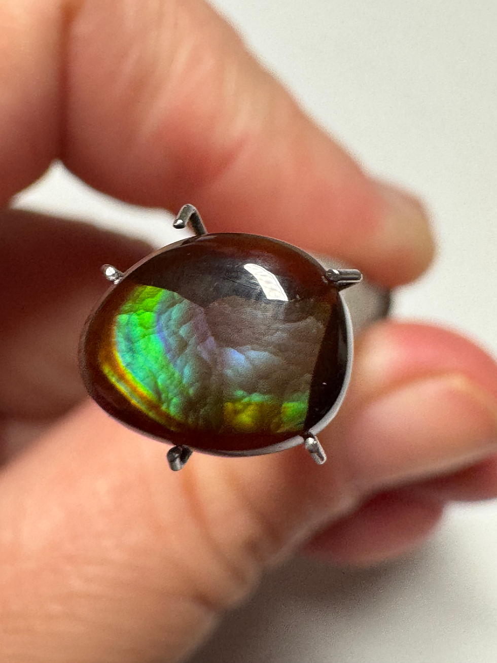 Thumbnail: High Grade Fire Agate Loose Gemstone Cabochon Natural Untreated. #0014