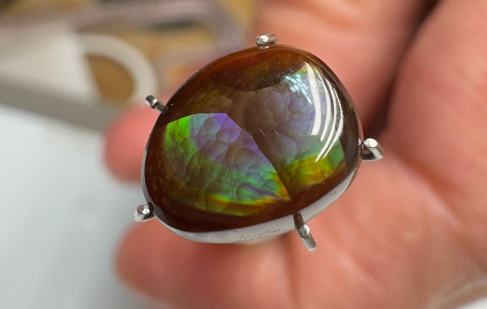 Thumbnail: High Grade Fire Agate Loose Gemstone Cabochon Natural Untreated. #0014