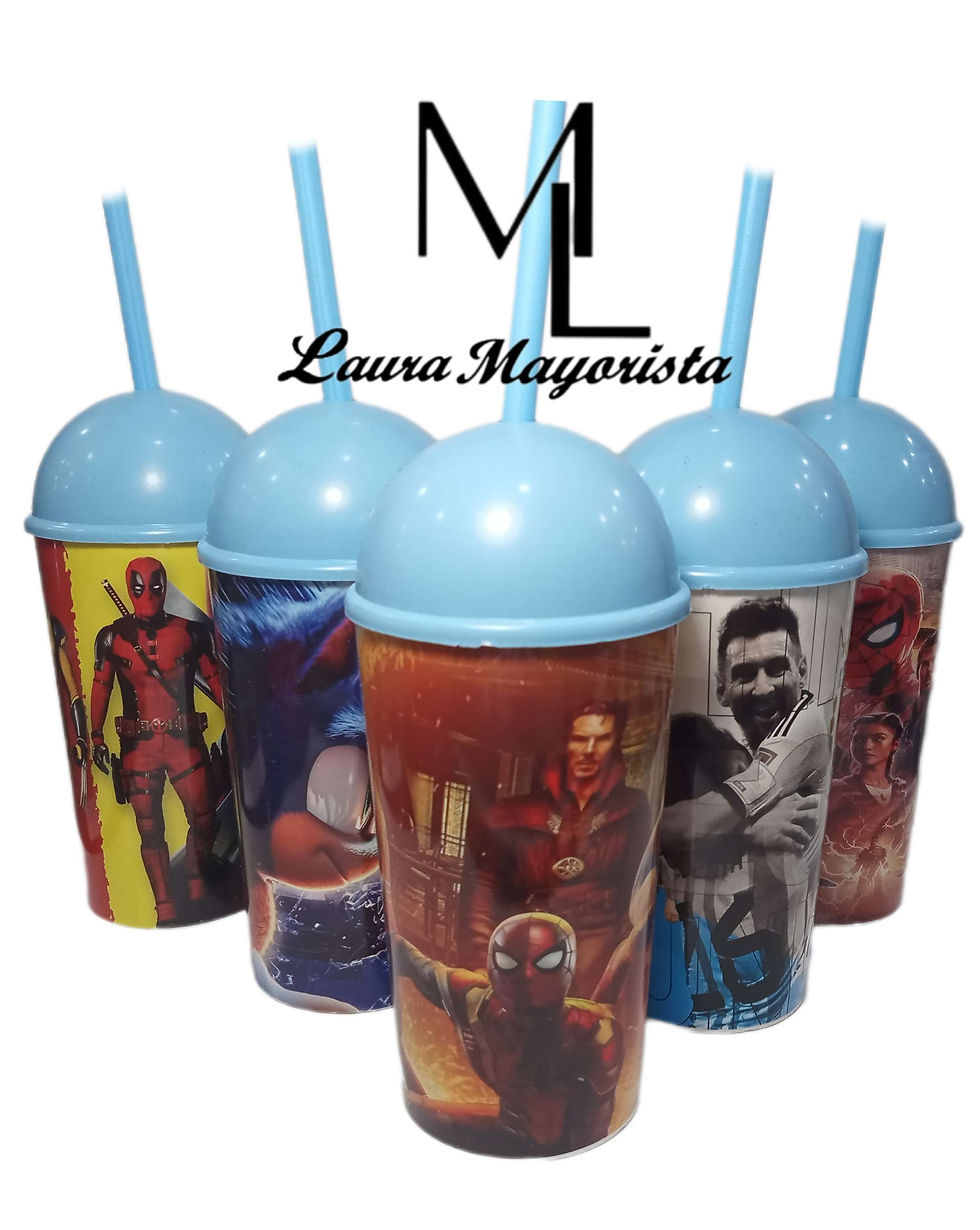 Miniatura: X UNIDAD Vaso infantil con sorbete y tapa 