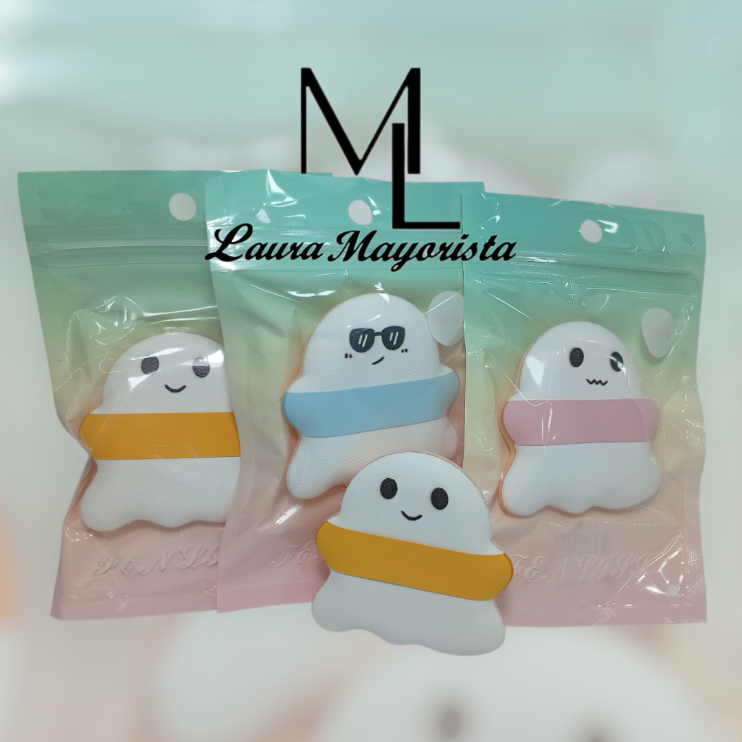 X12 UNIDADES Esponja para difuminar maquillaje fantasma 👻