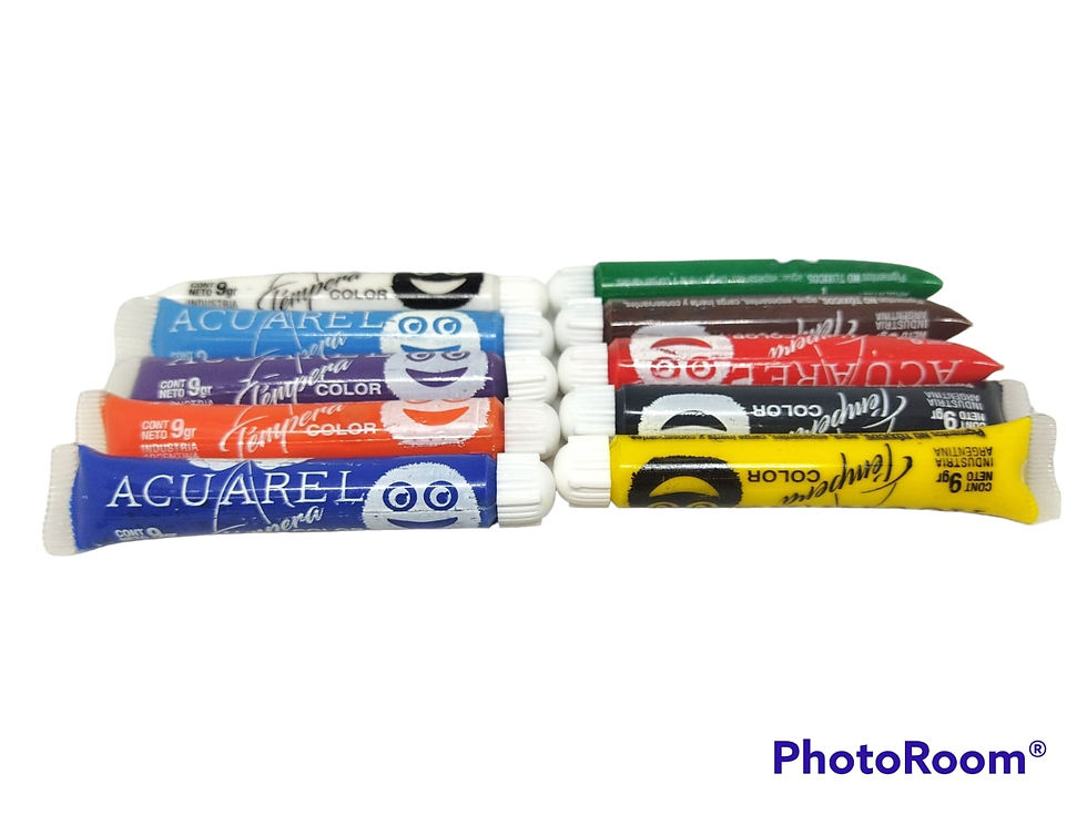 Miniatura: x10 Tempera Acuarel 10 Unidades De Colores Variados
