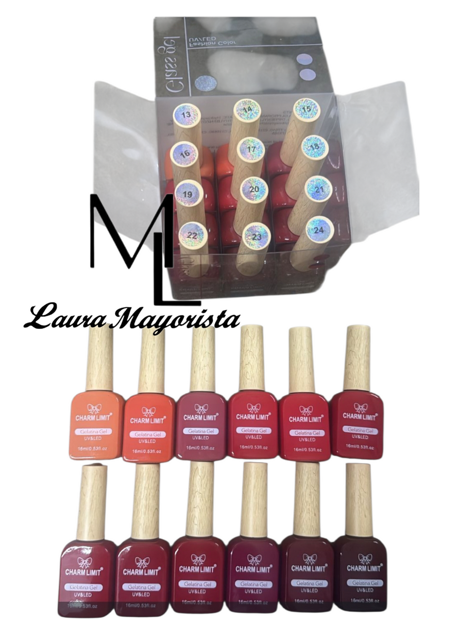 Miniatura: X12 UNIDADES Gel Gelatina 16 ml CHARM LIMIT CY601