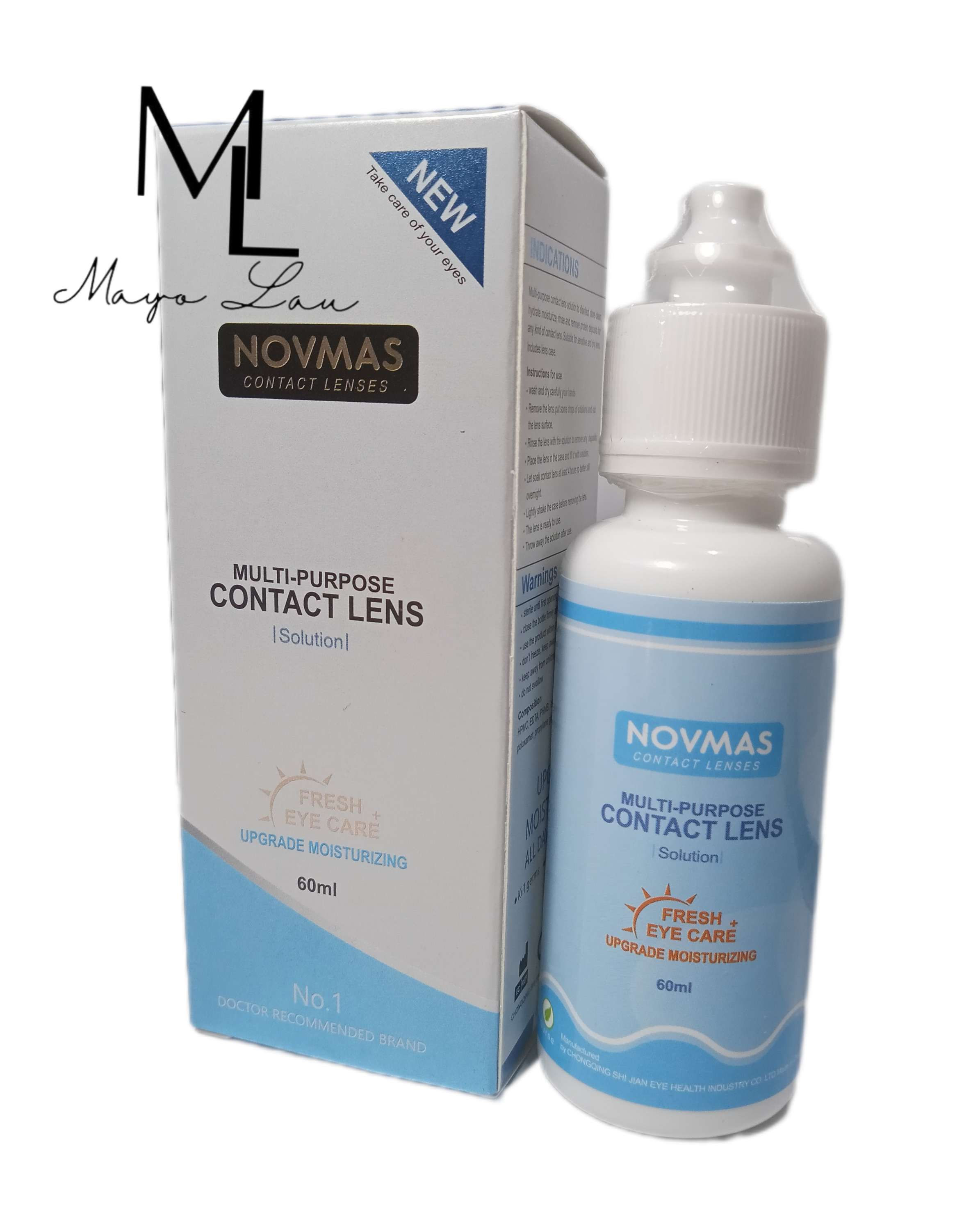 X12 UNIDADES Solución Oftalmologica para lentes de contacto 60ml