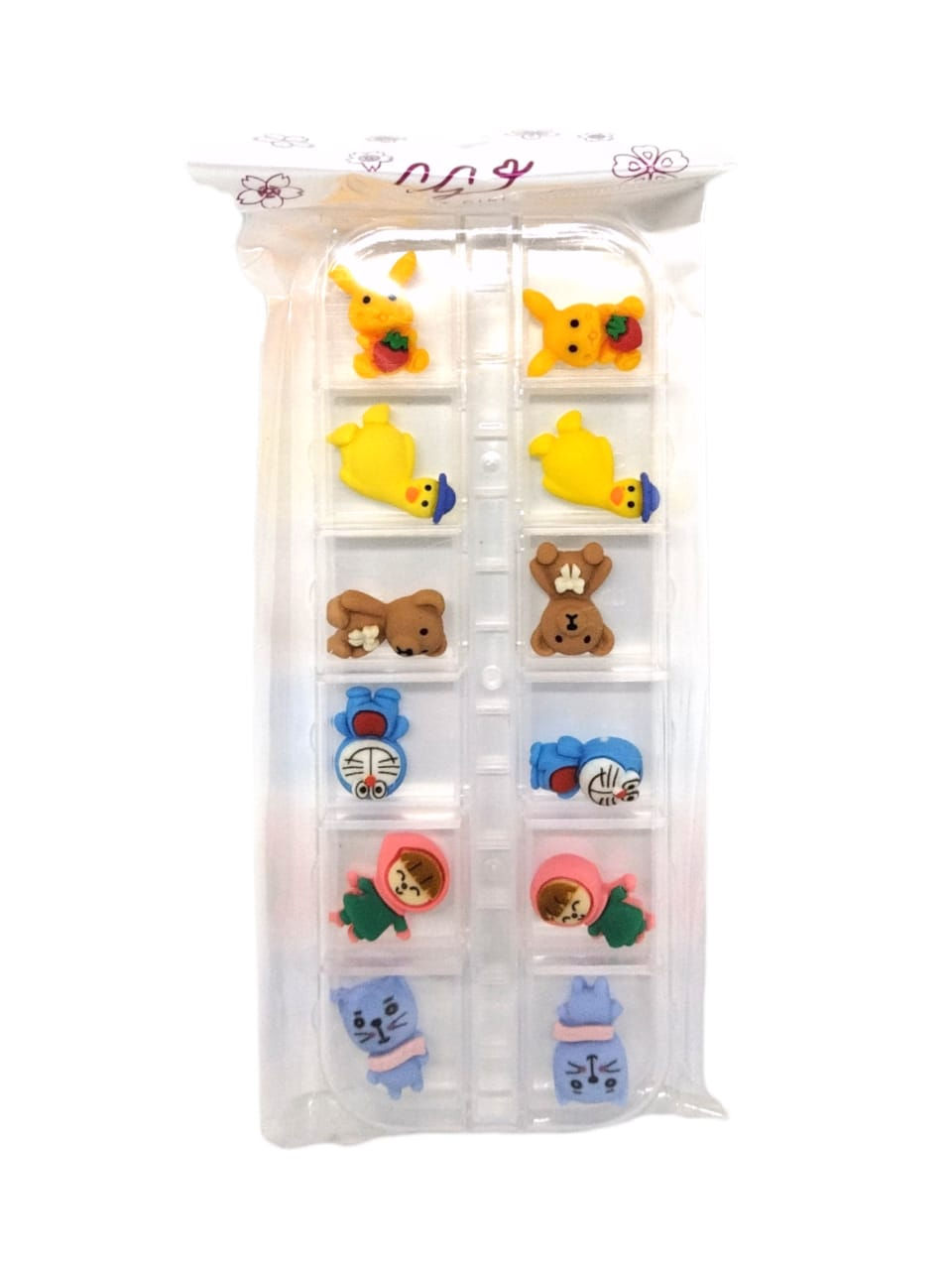 Miniatura: Dije 3d X12 Aplique Strass Uñas Decoracion Kawaii Nail Art