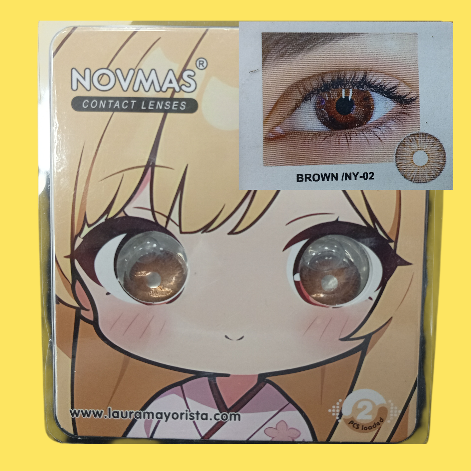 X UNIDAD Lentes de contacto Brown NY-02