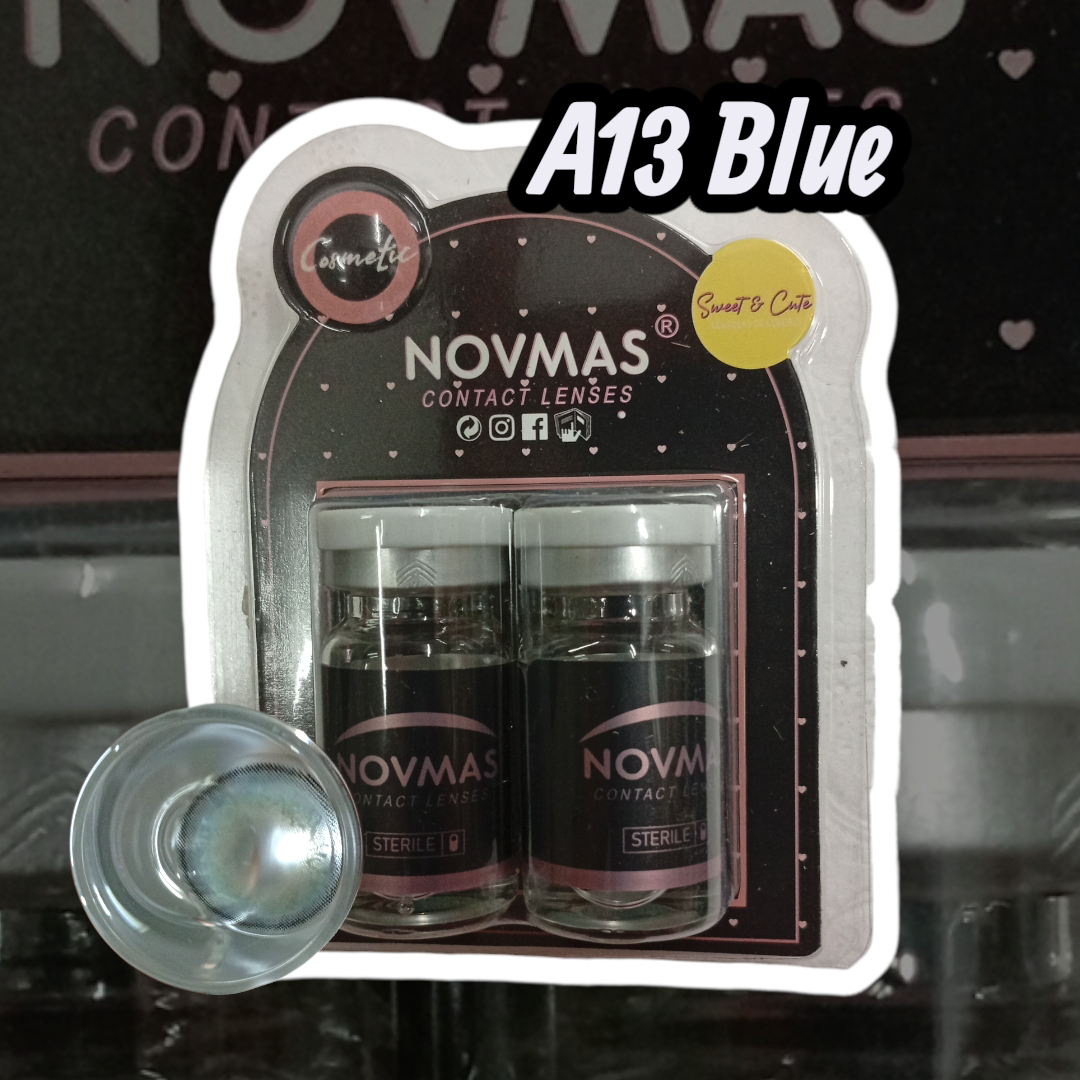 X UNIDAD Lentes de contacto A13 Blue
